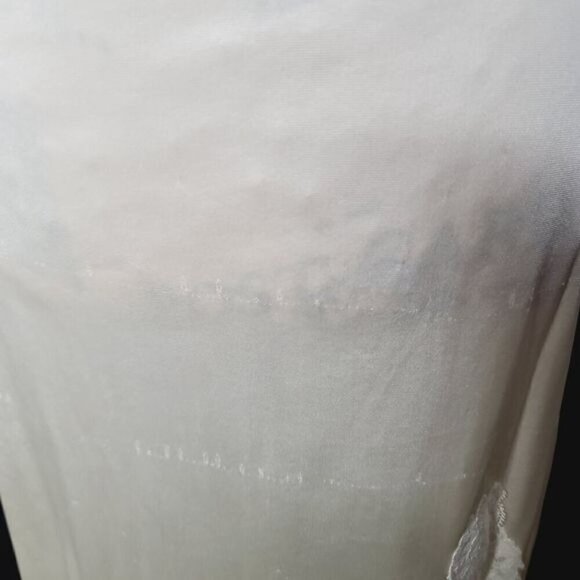 Vintage  Ivory Lace Applique Half Skirt Slip - Picture 2 of 16